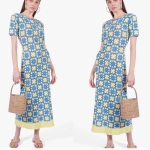 Staud Mare Crochet Maxi Dress